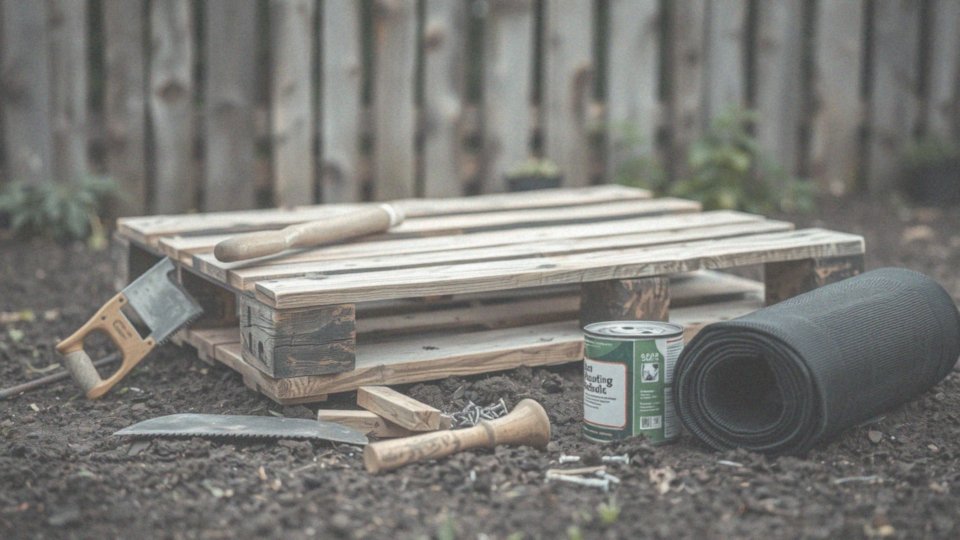 Jakie materiały są potrzebne do budowy podwyższonych grządek z palet?