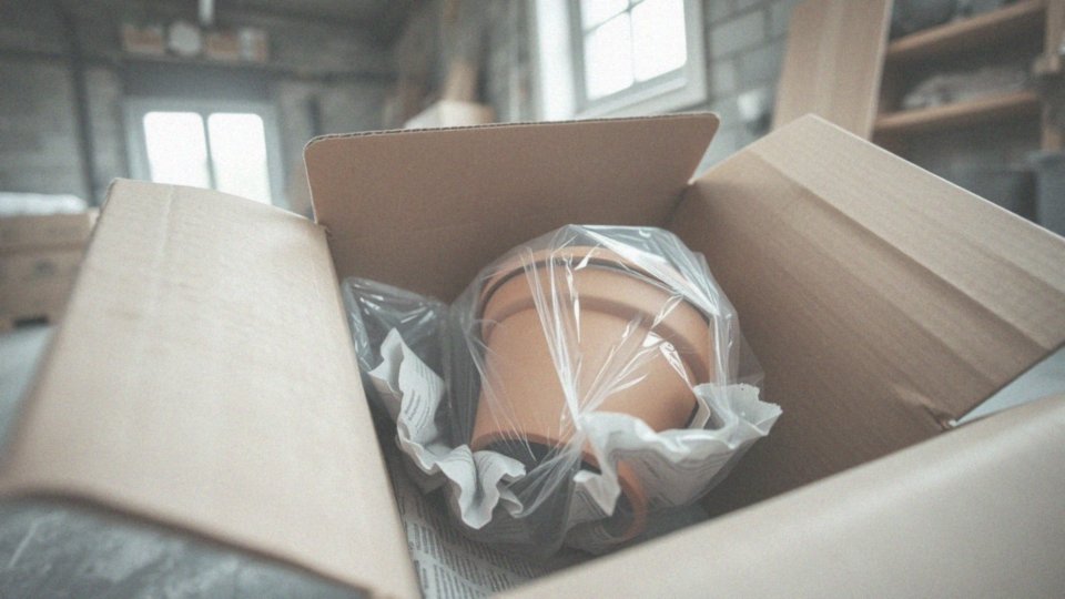 Jak zabezpieczyć doniczkę podczas pakowania kwiatów?
