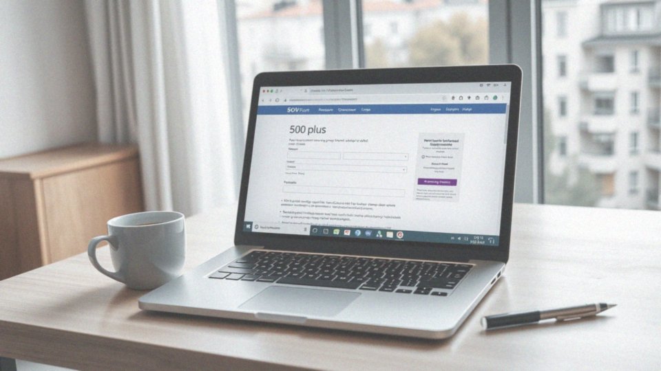 Jakie są zalety składania wniosku o 500 plus online?